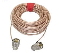 LIUCH Câble de raccordement RF Pigtail RG316, fiche mâle UHF PL259 RA vers connecteur mâle UHF PL259 à angle droit, 6 pouces à 20 m(20inch (50CM))
