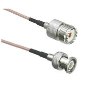 LIUCH Câble RG316 UHF PL259 SO239 vers SMA/UHF/BNC mâle et femelle, connecteur à sertir RF, 4 pouces à 10 pieds(8,3FT (1M))