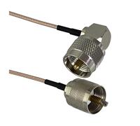 LIUCH Câble RG316 UHF PL259 SO239 vers SMA/UHF/BNC mâle et femelle, connecteur à sertir RF, 4 pouces à 10 pieds(PURPLE,3FT (1M))