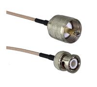 LIUCH Câble RG316 UHF PL259 SO239 vers SMA/UHF/BNC mâle et femelle, connecteur à sertir RF, 4 pouces à 10 pieds(6,3FT (1M))