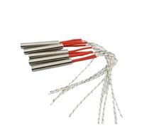 LIUCH Cartouche chauffante en acier inoxydable 220 V, 6 mm de diamètre, 40 à 200 longueur, 80 300 W, 5 pièces(6x40mm 220V 80W)