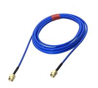 LIUCH Connecteur RF SMA mâle vers SMA mâle RG405 0,086" Câble bleu semi-rigide flexible Pigtail 4 pouces ~ 20 m(10inch (25CM))