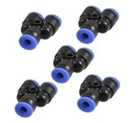 LIUCH Connecteurs pneumatiques enfichables en Forme de Y 4 mm, 6 mm, 8 mm, 10 mm, 12 mm, 14 mm, 16 mm, raccords Rapides, Tube à Joint en Y(10pcs 8mm)