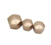 LIUCH Couvercle d'écrou borgne en laiton, M4 M5 M6 M8 M10 M12 M16 M20 DIN917, hexagone court et fin, 1 à 20 pièces(M8 5pcs)
