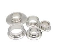 LIUCH Couvercle d'extrémité de réducteur à trois pinces, 1.5 "2" 2.5 "3" 4 "SS304 en acier inoxydable 50.5 64 77.5mm, virole sanitaire(91mm x 106mm)