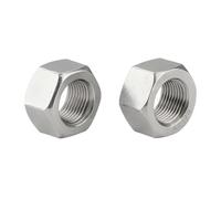 LIUCH Écrou hexagonal à filetage fin en acier inoxydable 304 A2 M4 M5 M6 M8 M10 M12 M14 M16 M18 M20 M22, pas 0,5/0,75/1/1,25/1,5/2 mm(M5x0.5mm -50pcs)