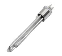 LIUCH Élément chauffant DN25 DC 12 V/24 V/48 V 300 W 600 W pour chauffage solaire, chauffage tubulaire de 2,5 cm, tous en acier inoxydable 304 (filetage chauffant, DC 12 V _ 600 W, 200 mm)