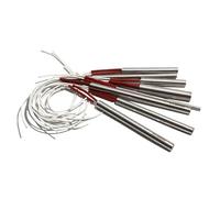 LIUCH Élément chauffant électrique for moulage par injection 304SUS 6/8/9/9,5 mm 220 V, cartouche chauffante for moule à combustion sèche, 10 pièces(220V 180W 9.5x60mm)