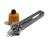 LIUCH Élément chauffant électrique tubulaire DN32 1 1/4" 3U avec sonde et vis de terre 3/4,5/6/9/12 kW(220V,3KW 190mm)