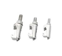 LIUCH ISO Double griffe Tri pince en acier inoxydable M8 M10 M12, raccord de bride sous vide, rainure de boulon, Type de crochet, vis d'étrier(M10)