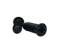 LIUCH Lot de 25 vis fixation for boîtier d'ordinateur, KB4 x 8/10/12 mm, KB5 10/12/15, for ventilateur refroidissement, dissipateur chaleur(Black,M4x8mm)