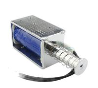 LIUCH LY-1264B DC Puissant électroaimant push-pull 12v24v Solénoïde Course 30mm Bobine magnétique Aimant télescopique électrique(24V)