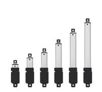 LIUCH Mini actionneur linéaire électrique DC12 V, course de 10/15/20/25/30/50/75/100/125/150 mm, micro-poussoir à tige, contrôleur moteur 60 N(Stroke 50mm)