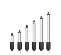 LIUCH Mini actionneur linéaire télescopique, petit micro actionneur linéaire électrique à mouvement alternatif 6 V/12 V/24 V CC, course de 10 à 200 mm(100MM Stroke Length,4MM PER S 200N_12V IP80-YR)