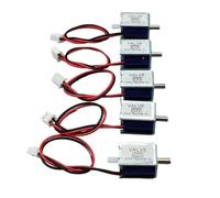 LIUCH Mini électrovanne électrique 0520D DC 3 V 4,5 V 6 V 12 V 24 V N/C, micro vanne à air et gaz normalement fermée, contrôle de débit, pompe de massage DIY(DC 6.0V)