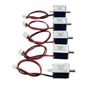 LIUCH Mini électrovanne électrique 0520D DC 3 V 4,5 V 6 V 12 V 24 V N/C, micro vanne à air et gaz normalement fermée, contrôle de débit, pompe de massage DIY(DC 6.0V)