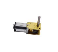 LIUCH Mini moteur à engrenages à vis sans fin N20 de type 7, courant continu 3 V, 3,7 V, 5 V, 6 V, vitesse lente, boîte de vitesses entièrement métallique, arbre à angle droit