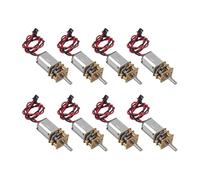 LIUCH Mini moteur à engrenages N20, 3V-6V DC, vitesse lente, boîte de vitesses entièrement en métal, Micro-Type moteur for Robot à monter soi-même, voiture, jouets RC avec Terminal, 8 pièces