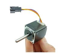 LIUCH Mini Moteur Pas à Pas Hybride 1,8 degré 28 mm, 2 Phases, 4 Fils, Arbre Long de 5 mm de diamètre, for imprimante 3D, Robot CNC