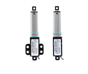 LIUCH Mini vérin électrique, tige de poussée, micro actionneur linéaire, moteur alternatif 12 V/24 V CC 20-150 N, automatisation à distance(4mm s (150N),STROKE 10MM_12V WITH EARS)