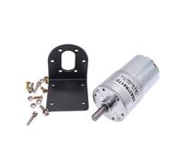 LIUCH Moteur à courant continu GA37RG avec support de moteur, moteur à engrenages électrique à couple élevé, support de montage 12 V/24 V(200RPM_24V)