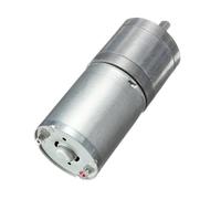 LIUCH Moteur à engrenages CC JGA25-370 à couple élevé 6V, 12V, 24V(26RPM_12V)