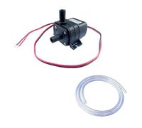 LIUCH Pompe d'aquarium silencieuse 4,8 W 5,8 W 240 l/h DC 12 V 24 V, moteur solaire sans balais, pompe submersible de circulation for piscine(12V 4.8W,UK_PUMP AND 2M PIPE)