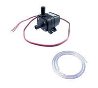 LIUCH Pompe d'aquarium silencieuse 4,8 W 5,8 W 240 l/h DC 12 V 24 V, moteur solaire sans balais, pompe submersible de circulation for piscine(12V 4.8W,EU_PUMP AND 1M PIPE)