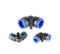 LIUCH Raccords pneumatiques for tuyaux, raccords rapides à air, 4 mm, 6 mm, 8 mm, 10 mm, 12 mm, PU, PE, PV, PY, HVFF, BUC(PV,14MM)