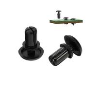 LIUCH Rivet en nylon noir, type presse, rivet plastique forme de R, boucle for circuit imprimé R2/R3/R4/R5(R4120)