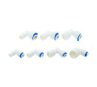 LIUCH RO coude d'eau raccord d'accouplement Rapide 1/4" 3/8" OD Tuyau 1/4" 3/8" 1/2" mâle système d'osmose Inverse connecteur de Tuyau en Plastique(for 1I4 inch OD Hose,1I2 Male Thread)