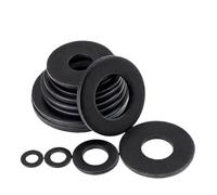 LIUCH Rondelle plate en acier au carbone noir de grade 8.8 M2 M2.5 M3 M4 M5 M6 M8 M10 M12 M14 M16 M18 M20 M22 M24 M27 M30 Joint simple(M5x10x1-50pcs)