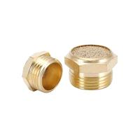 LIUCH Silencieux d'échappement pneumatique 1/8 1/4 3/8 1/2 BSP filetage mâle for bruit d'air laiton réglable long court BSL M5(Short-SLM-10PCS,1")