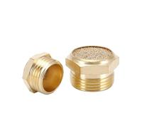 LIUCH Silencieux d'échappement pneumatique 1/8 1/4 3/8 1/2 BSP filetage mâle for bruit d'air laiton réglable long court BSL M5(Short-SLM,1/4")