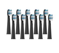 LIUCH Têtes de brosses à dents for brosses à dents électriques E1-9/SG2303/SG575, emballage sous vide(10pcs black)