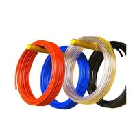 LIUCH Tuyau en polyuréthane for composants pneumatiques, 1 m/2 m/5 m/10 m/20 m, 4 mm, 6 mm, 8 mm, 10 mm, 12 mm, for compresseur(Blue 10m,4X2.5mm)