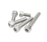 LIUCH Vis à tête cylindrique Allen Six pans Creux en Acier Inoxydable, Longues M3, M4, M5, M6, M8, Extra de 4 mm 300(M4 8pcs,110mm)