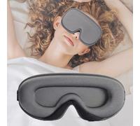 liuchanghe Masque de Nuit 100% Occultant pour Hommes & Femmes, Masque de Sommeil Zero Pression Design Ergonomique 3D, Cache Yeux pour Dormir, les Siestes, la Méditation, les Voyages (Gris)