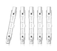 liuchanghe R7s Ampoule Halogène 78mm 150W, AC220-240v Dimmable Halogène R7s Blanc Chaud 2800K, J78 Ampoule Halogène Crayon pour l'éclairage de paysage, sécurité, lampadaire, Lot de 5