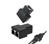 liuchanghe RJ45 Splitter Connecteurs, 2PCS Repartiteur Cable Ethernet 1 à 2 Répartiteur, Ethernet Cat 5e/5/6/7/8 Splitter Connecteurs Adaptateur