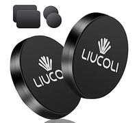 LIUCOLI Aimant téléphone Voiture, Support magnétique Lot de 2 - Porte téléphone Compatible avec iPhone Samsung Galaxy/Note Huawei etc.
