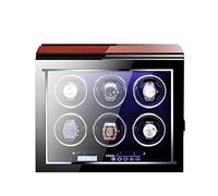 LIUDAN Boîtes de Montres Boîte de Montres automatiques de Luxe avec écran Tactile LCD à Moteur Silencieux Mabuchi et boîte de Remontoir de Montre télécommandée (Taille : 6+0)