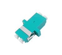 LIUDONGX Adaptateur Duplex OM3 LC 10 Gigabit, connecteur à Bride de coupleur de Fiber Optique Multimode LC Petit carré, 50 pièces
