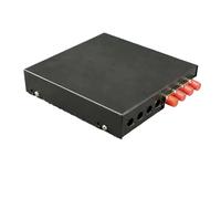 LIUDONGX Boîte à bornes for Fibre Optique, 2 pièces, 8 Ports, Mini boîte Vide, entièrement équipée FC SC LC St, Adaptateur 4/8 cœurs, boîte de jonction en Queue de Cochon(Orange/Black)