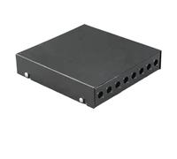 LIUDONGX Boîte à bornes for Fibre Optique, 2 pièces, 8 Ports, Mini boîte Vide, entièrement équipée FC SC LC St, Adaptateur 4/8 cœurs, boîte de jonction en Queue de Cochon(Blue)
