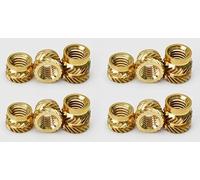 LIUDONGX Écrou d'insertion en Laiton M1 M1.4 M1.6 M1.7, Filetage moleté thermofusible, Inserts Thermiques, écrou en cuivre, Trous d'intégration for Le Plastique, 100 pièces(M1.6x3x2.5(100pcs))