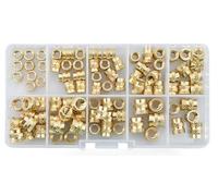 LIUDONGX Jeu d'écrous d'insertion en Laiton M2 M2.5 M3 M4 M5 M6, Filetage thermofusible, écrou ou Boulon d'encastrement moleté en cuivre for Kit d'assortiment d'imprimante 3D(M3 (400PCS))
