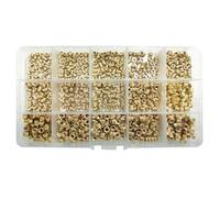 LIUDONGX Kit d'assortiment d'écrous en cuivre, Jeu de Chaleur en Laiton M2 M2.5 M3 M4 M5 M6, Inserts filetés moletés thermofusibles for Impression 3D(M3 M4(710PCS))