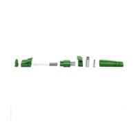 LIUDONGX Kit de connecteurs de Fiber Optique Duplex LC/A, 200 pièces, OM3, 3.0mm, 2.0mm, Double cœur SM MM LC/A, Partie FTTH, Accessoires, Virole en céramique(Blue 3.0 NO Ferrule)