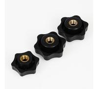 LIUDONGX M4 M5 M6 M8 M10 Pouce écrou à Main de Serrage Aveugle à Travers Le Fil étoile poignée écrou Bouton mécanique Prune serrer à la Main écrou Assortiment Kit(Though Nut)